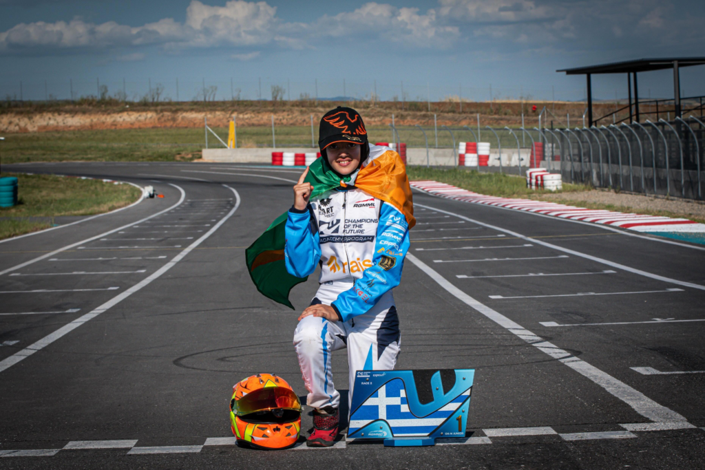 Indian motorsport prodigy Atiqa Mir delivered another standout performance on the international stage, securing a commanding pole-to-flag victory at the Champions of the Future Academy Program in Greece. The 11-year-old racer showcased exceptional speed, racecraft, and maturity beyond her years as she converted pole position into a flawless race win.
